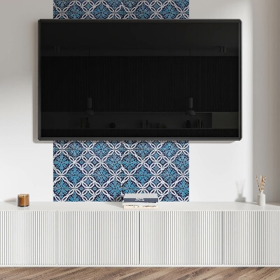 Štvorcový stenový panel Kvetinový motív v geometrickom vzore