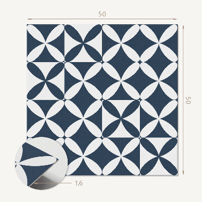 Štvorcový stenový panel Geometrické kvety v modernom štýle