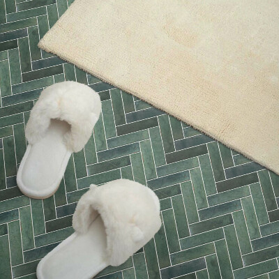 Štvorcový stenový panel 3D vzor rybej kosti