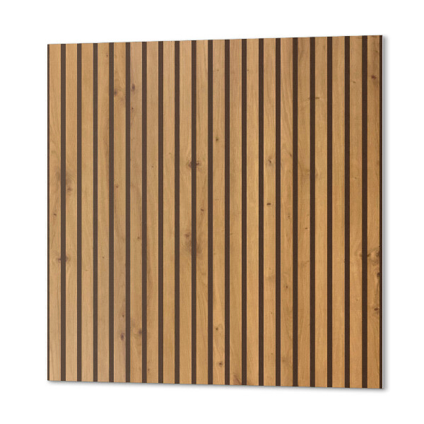 Štvorcový stenový panel Vertikálne dosky inšpirované drevom