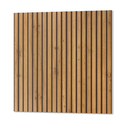 Štvorcový stenový panel Vertikálne dosky inšpirované drevom