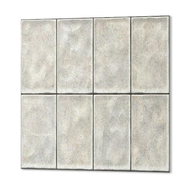Štvorcový panel na stenu Svetlé 3D dlaždice vo vertikálnom usporiadaní