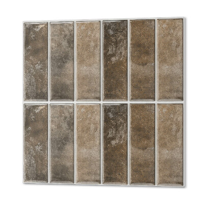 Štvorcový stenový panel Dlaždice so zvislými pruhmi