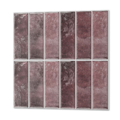 Štvorcový stenový panel Zvislé pruhy v mozaikovom vzore