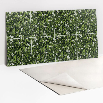 Nástenný panel PVC Biele kvety a listy