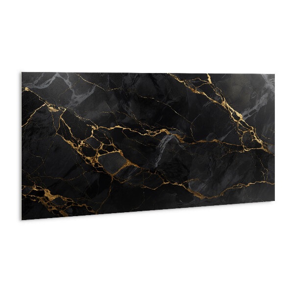 Dekoratívny nástenný panel Tmavý mramor a zlato