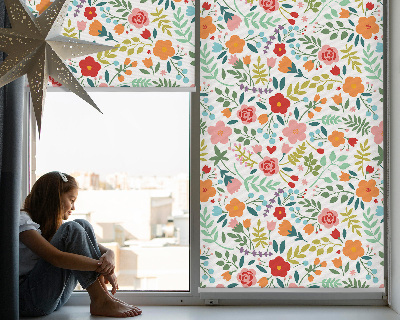 Roleta na okno Maľované kvety