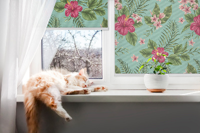 Roleta na okno Exotické rastliny