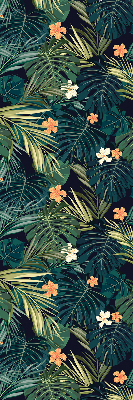 Roleta na okno Tropické listy a kvety