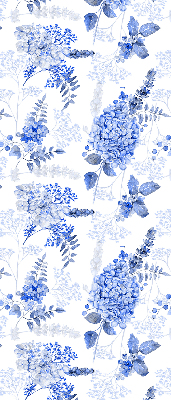Roleta na okno Modré kvety