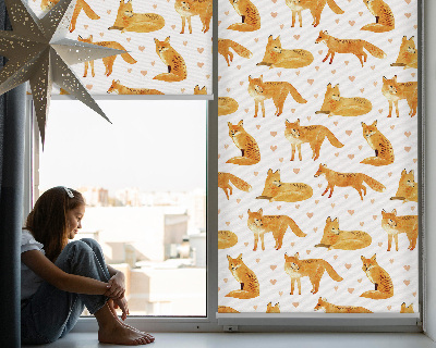 Roleta na okno Líšky