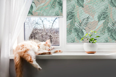 Roleta na okno Tropické listy