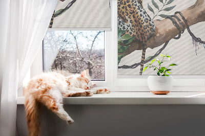 Roleta na okno Gepard na vetve