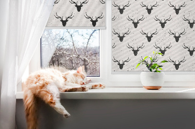 Roleta na okno Hlavy čiernych jeleňov