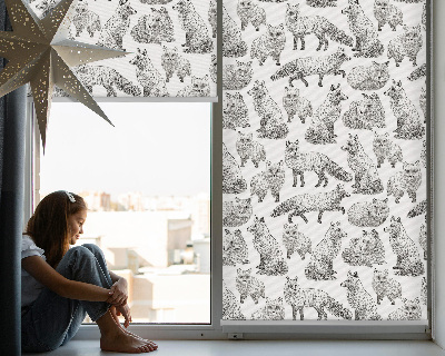 Roleta na okno Sivé líšky