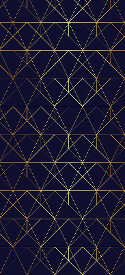 Roleta na okno Žlté čiary pripojené k trojuholníkom