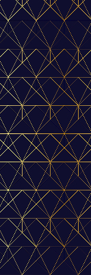 Roleta na okno Žlté čiary pripojené k trojuholníkom