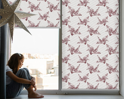 Roleta na okno Labute s origami