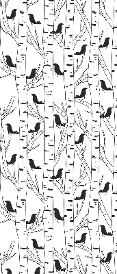 Roleta Kreslené vtáky a stromy