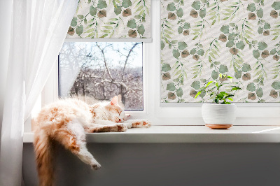 Roleta na balkon Zelené listy