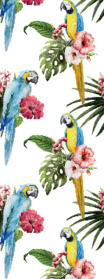 Roleta na dvere Papagáj na kvetoch