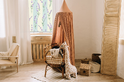 Roleta na balkon Fialové kvety