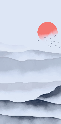 Roleta na okno Hory v hmle