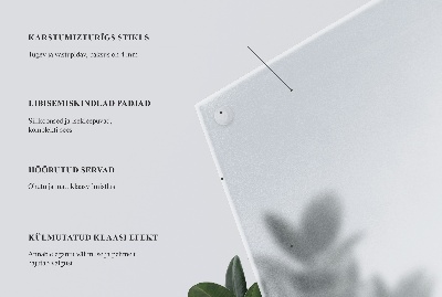 Sklenená okrúhla polopriehľadná doska na stôl