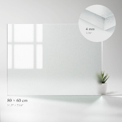 Doska na stôl v polopriehľadnom prevedení a obdĺžnikovom tvare