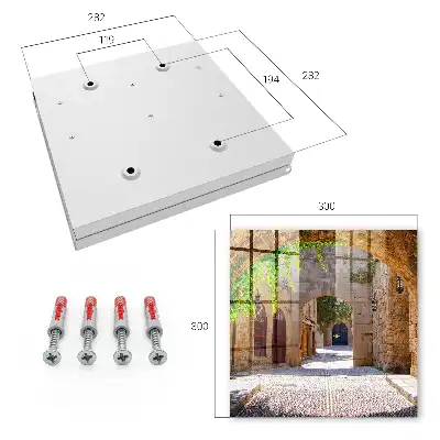 Kamenná ulica s architektúrou a zeleňou