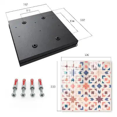 Geometrický vzor v teplých farbách