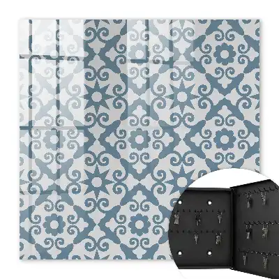 Geometrická elegancia v odtieňoch modrej