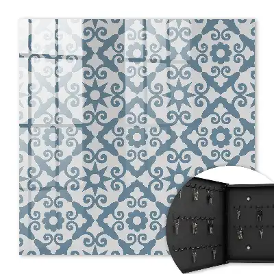 Geometrická elegancia v odtieňoch modrej