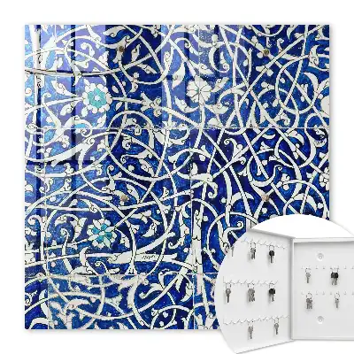 Modrý arabeskný vzor