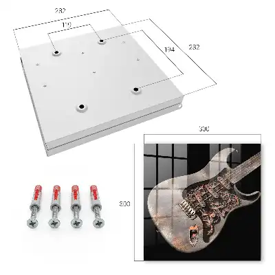 Mechanická gitara s ozubenými kolesami a prevodmi