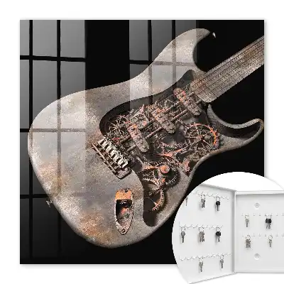 Mechanická gitara s ozubenými kolesami a prevodmi
