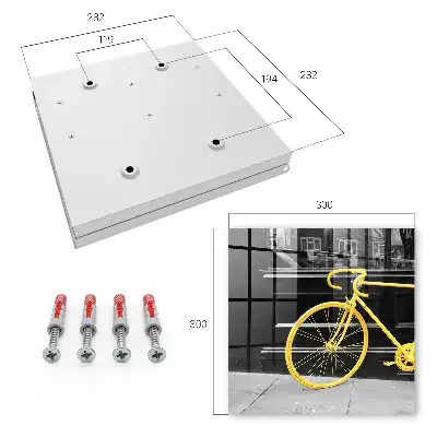 Žltý bicykel na čiernobielom pozadí