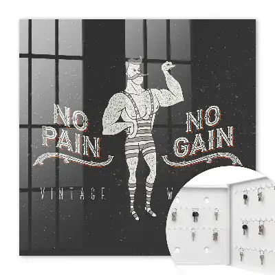 Retro motivačný nápis strongmana