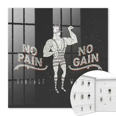 Retro motivačný nápis strongmana
