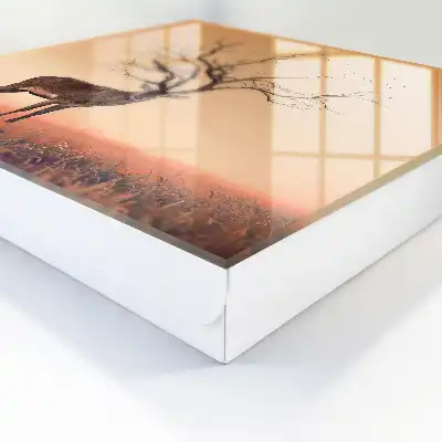 Magický jeleň oranžovej hmly