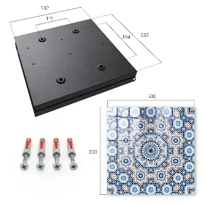 Orientálna mozaika s geometrickými vzormi