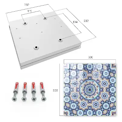 Orientálna mozaika s geometrickými vzormi