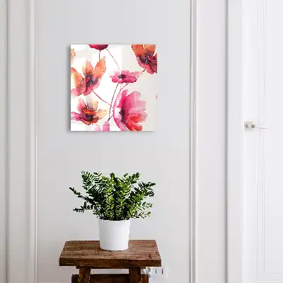 Akvarelové kvety, jemná farba