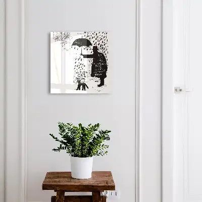 Čierna silueta s tajomnými nápismi