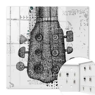 Ilustrácia gitary s výnimočnými detailmi