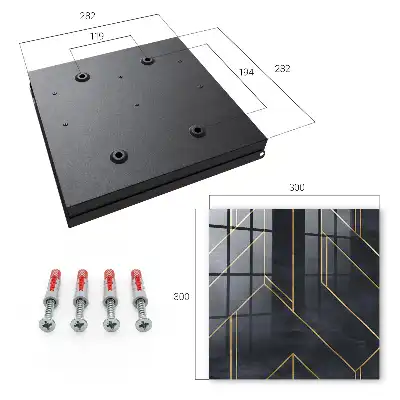Geometrická štruktúra, kontrastné farby
