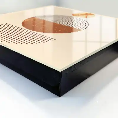 Retro geometria s béžovým pozadím