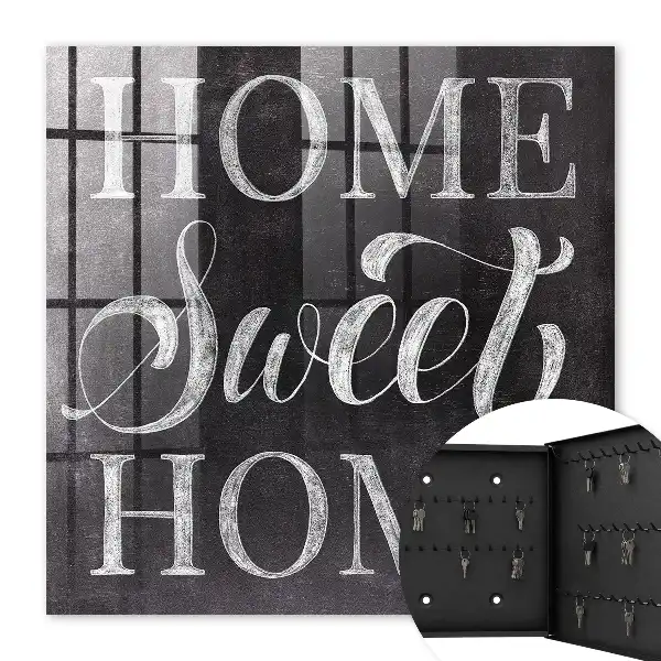 Domov sladký na tmavom pozadí
