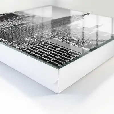 Panoráma mesta s kontrastnou atmosférou