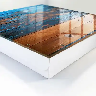 Drevená textúra s modrou farbou